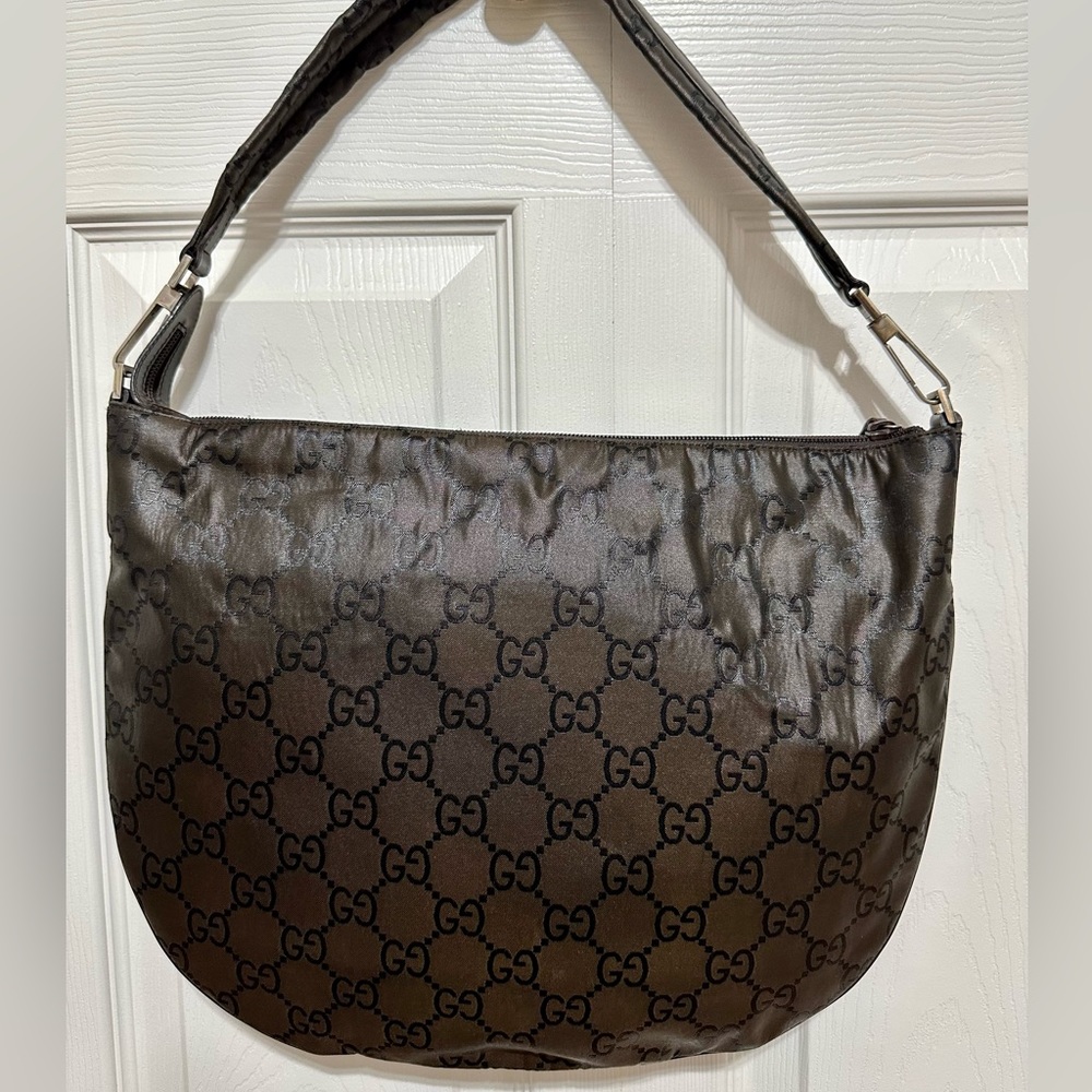 GUCCI ❤️🌟 GG COATED CANVAS SHOULDER BAG ⭐️